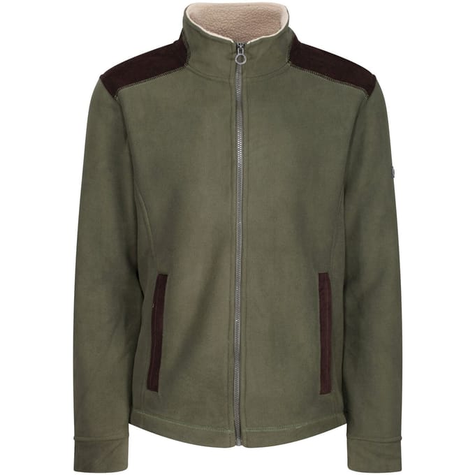 Regatta Heren Faversham Full Zip Fleece Jas (Donkere Khaki)