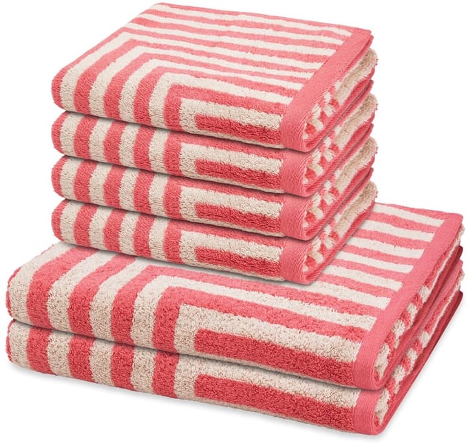 Ross Sonstiges 4 X handdoek 2 X douchehanddoek - in set 6 pack Grafik
