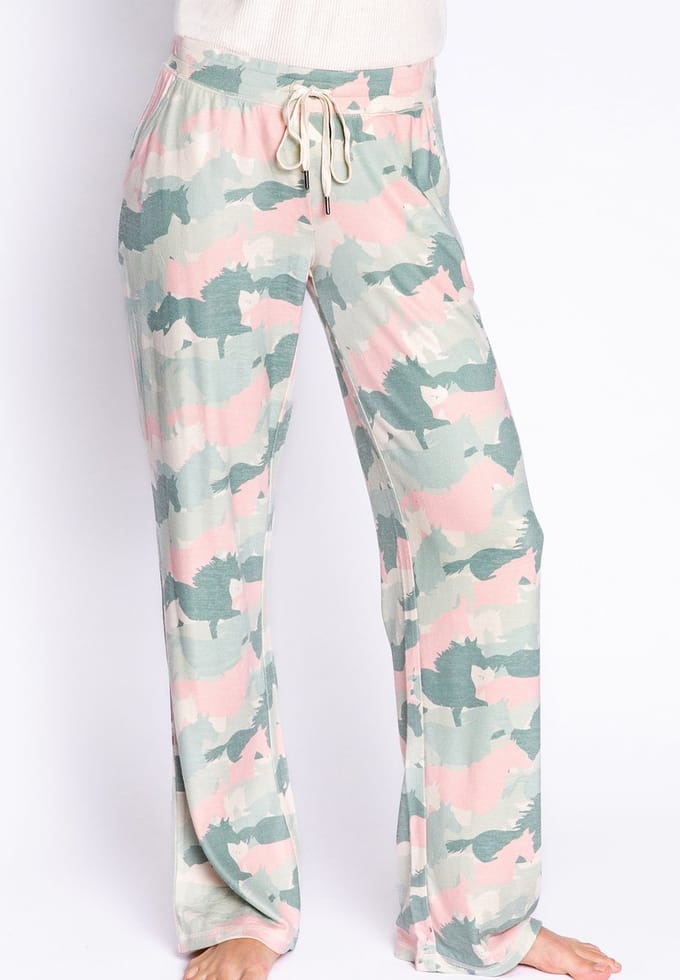 P.J. SALVAGE CO. Pyjamabroek met camouflage
