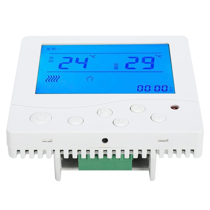 8802RH Digitale Thermostaat LCD Scherm Waterverwarming Temperatuurregelaar 5 graden Celsius 45 graden Celsius AC220V blue