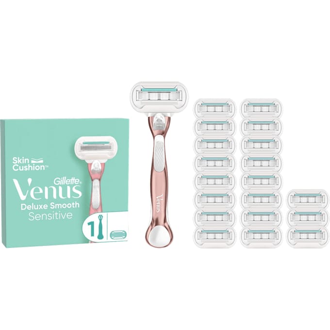 Gillette Venus Deluxe Smooth Sensitive + 19 navulmesjes