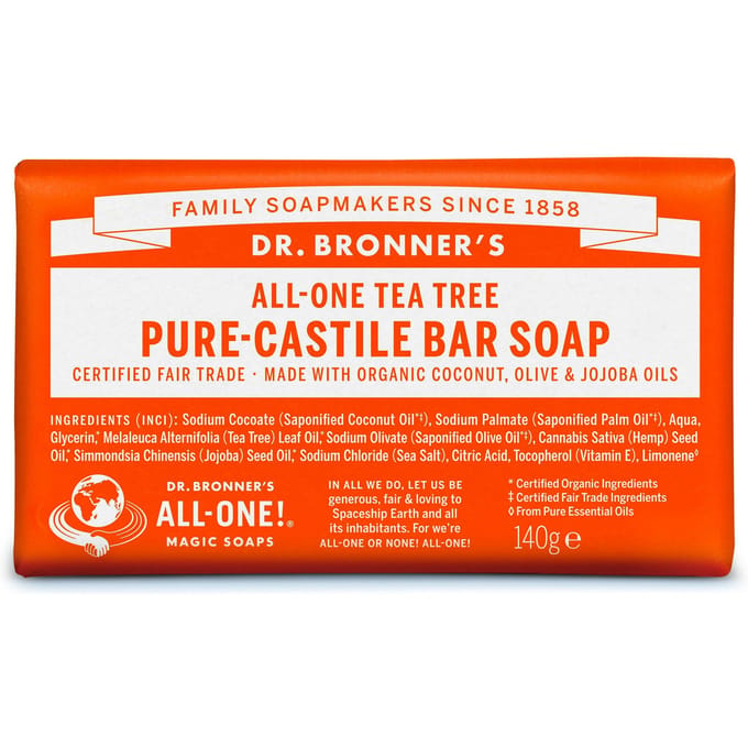 Dr. Bronner’s Dr. Bronner&rsquo;s Magic Bar Soap Tea Tree 140 g