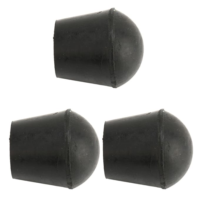 3 PCS Crutch Tips 22mm Inner Diameter Rubber Material Built in Copper Plate Walking Cane Tips for black