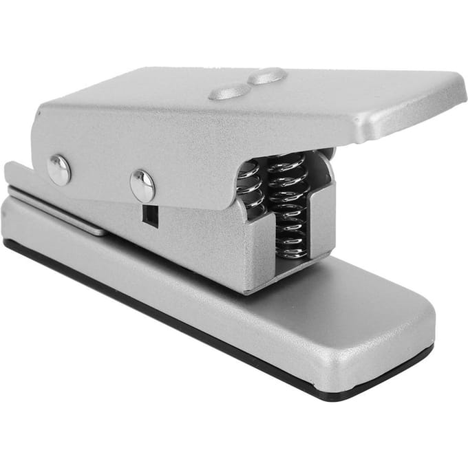 Doe-het-zelf Gitaar Plectrum Stansmachine Snijgereedschap Met 2 Gitaar Plectrum Strips (Grijs) gray