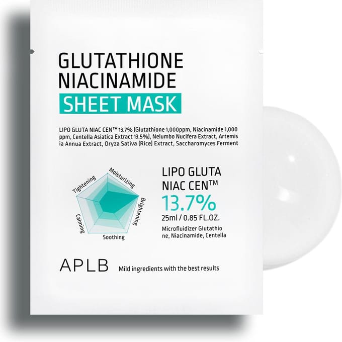 APLB - Glutathione Niacinamide Sheet Mask Set - Sheetmasker (10 stuks)