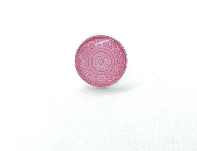 2 Love it Mandala Lichtroze - Ring - Verstelbaar in maat