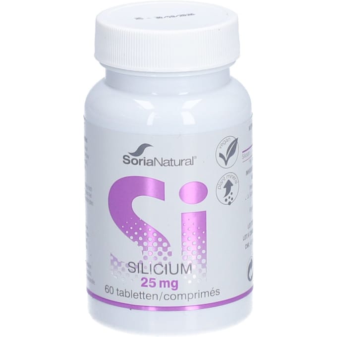 Soria Natural® Silicium 25mg 60 Gecomprimeerde tabletten