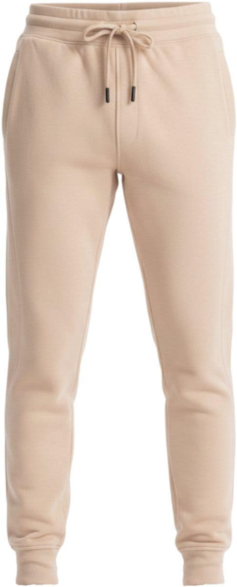 OMBRE Broek - Regular Fit - Katoen - Trekkoord Beige S