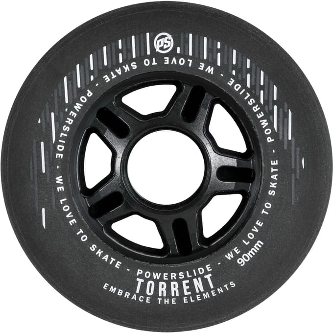 Powerslide Torrent Rain Wiel 4 Eenheden Zwart 90 mm