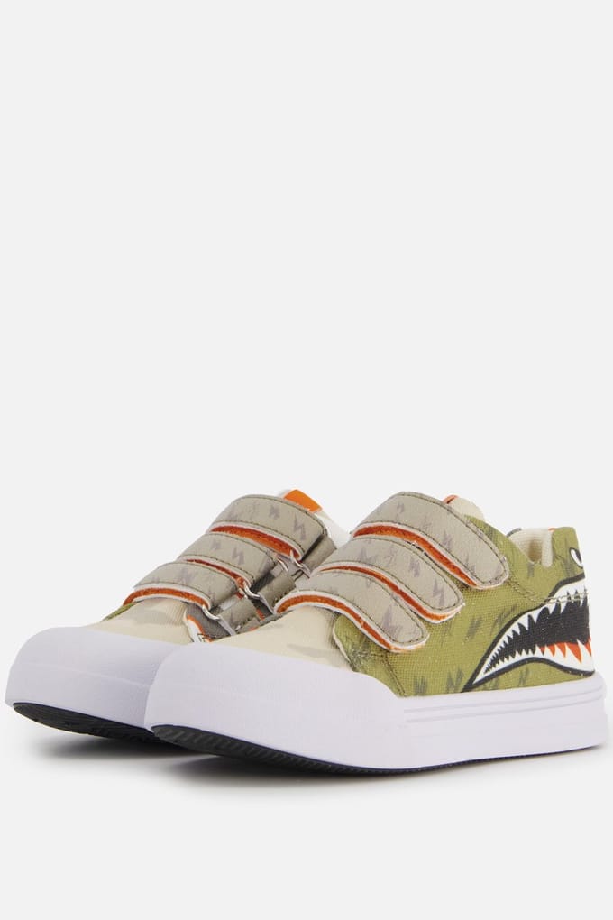 Sneakers | Jongens | SHARK PRINT | Canvas | Go Banana's | Maat 32