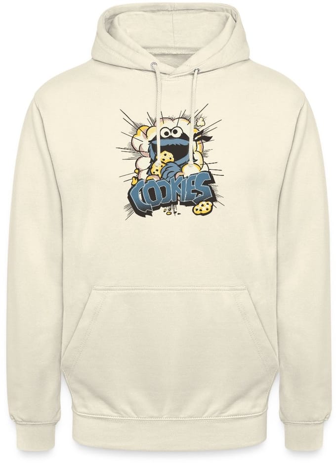 Sesamstraat Koekiemonster En Koekjes Hoodie Unisex