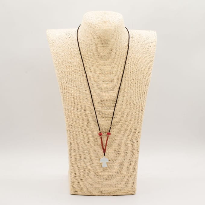 Koordketting met edelsteenhanger - Opalite Engel