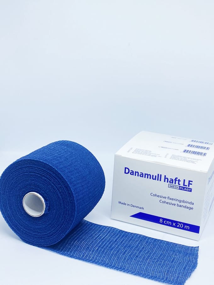 Danamull Haft Zelfklevend Fixatiewindsel Blauw 8cm x 20m