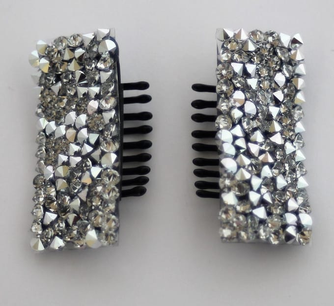 Hair Crystal Rock Clip