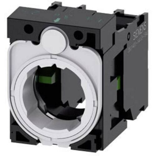 Siemens 3SU1500-1AA10-1NA0 Houder voor 3 modules 3 inbouwplaatsen 2x NO Contact element 1 stuk(s) Single