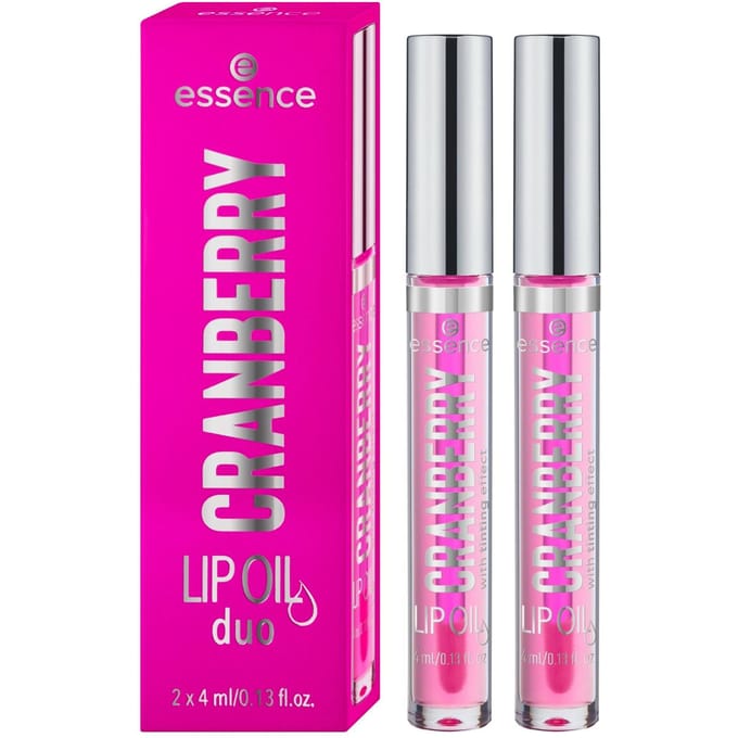 Essence Cranberry Lip Oil Duo 4 ml + 4 ml