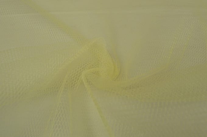Tule stof - Licht geel - 1 meter - Per meter - 150cm breed