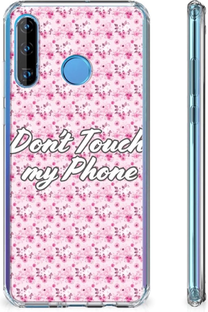 Huawei P30 Lite Anti Shock Case Flowers Pink DTMP