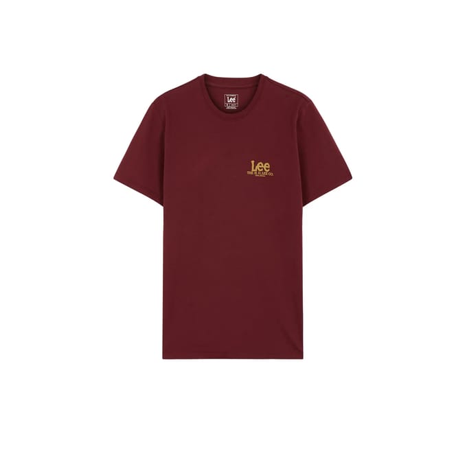 Lee Medium Regular Fit T-shirt Met Korte Mouwen Rood M Man