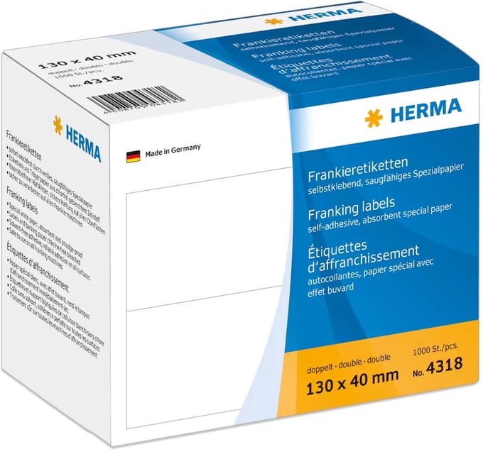 HERMA Franking labels - 1000 label(s) - 130 x 40 mm