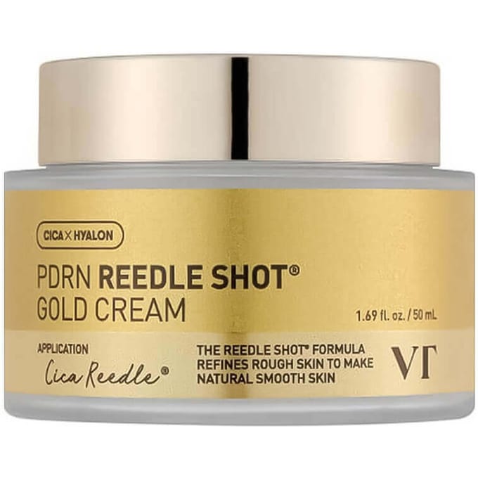 VT Cosmetics PDRN Reedle Shot Gold Cream 50ml/1.69fl.oz AUTHENTIC STORE beige