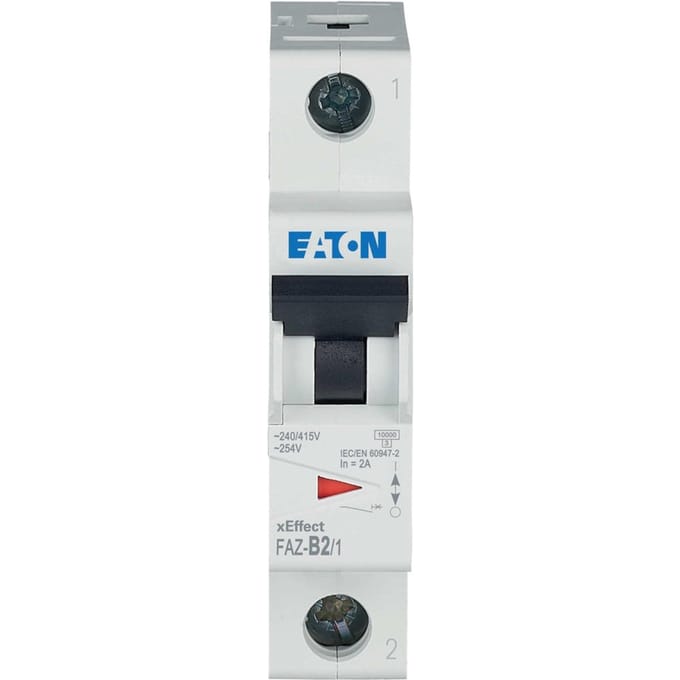 Eaton Faz 2A Enkelpolige MCB B Curve 15kA - 278523 - E3V3X