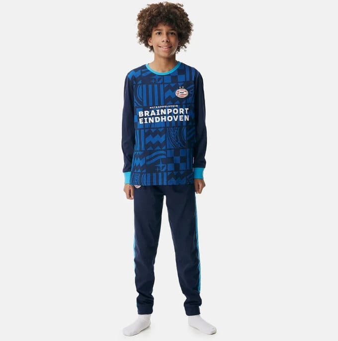 PSV Pyjama 26/27 - Blauw Maat 92