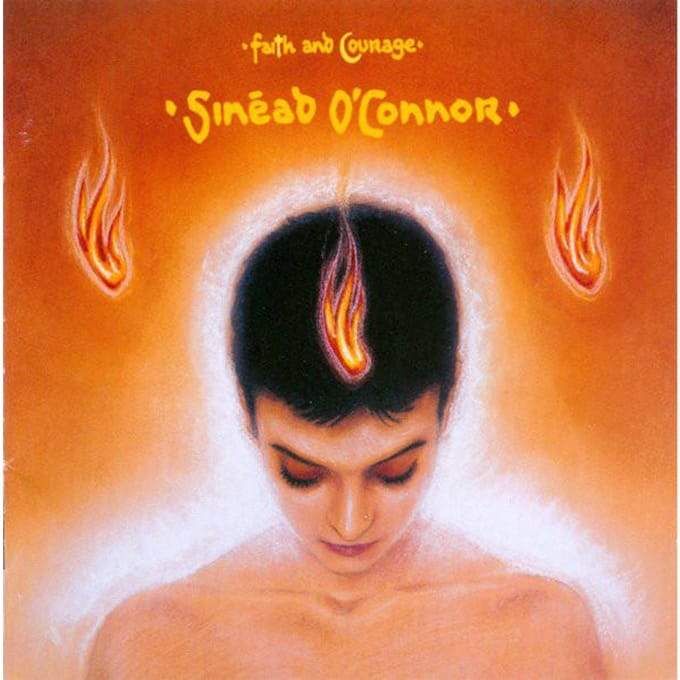 CD SINEAD OCONNOR  Faith And Courage 7567833372 Atlantic 2000 Europa Dans  Elektronica Gebruikt black