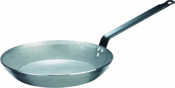 Traditionele ijzeren pan 28 cm voor culinaire lekkernijen