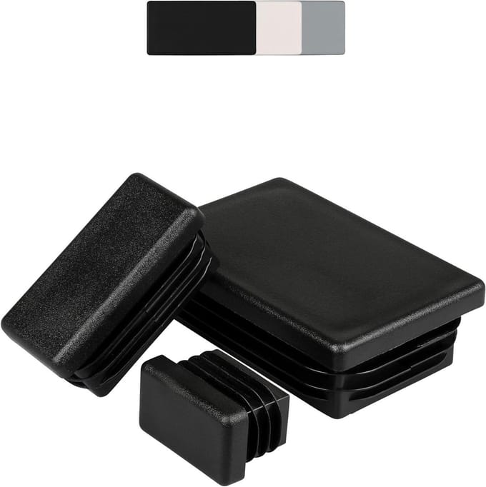 Plastic Pijlstops - Dopjes Buizen - Meubels Beschermen - Robuust Polyethyleen - 20 x 15 mm - Zwart