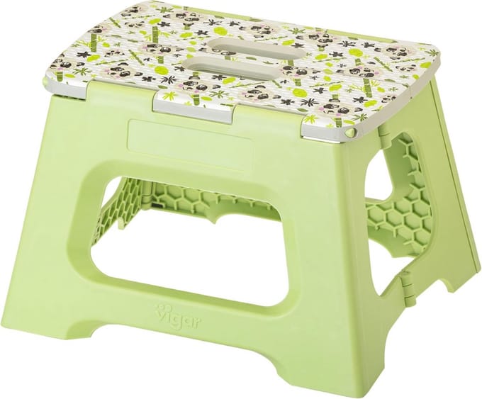 Inklapbare kinderstoel met Panda-print, 23 cm hoog