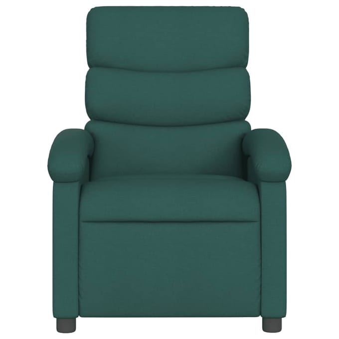 vidaXL - Relaxfauteuil - donkergroene - stof