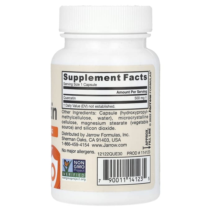 Vegan Quercetine, 500 mg, 30 plantaardige capsules