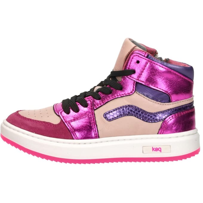 KEQ Veterschoen hoog Veterschoen hoog - Fuchsia - Maat 30