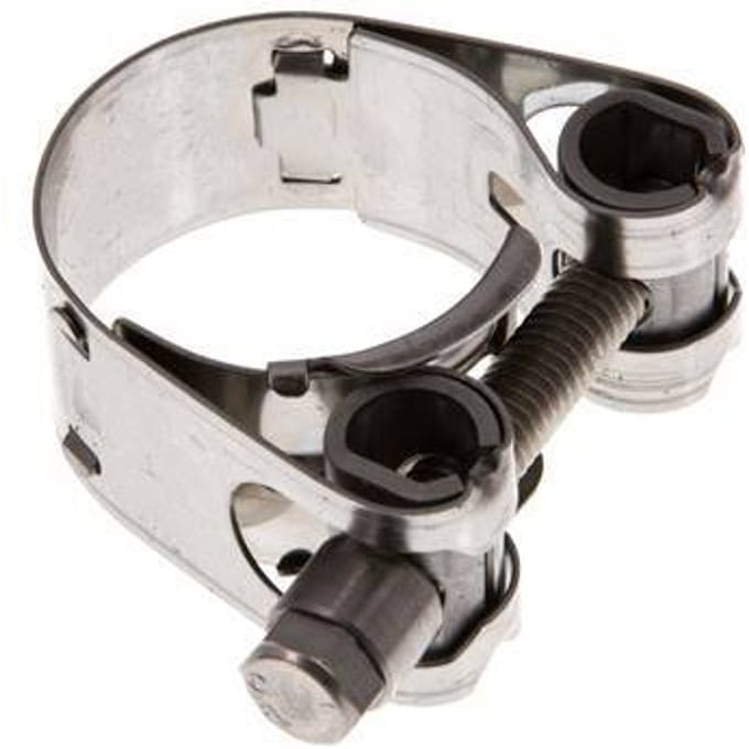 27 - 29 mm Slangklem van Rvs 304 met een 18 mm band - Norma