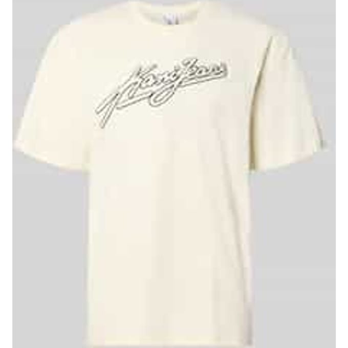 Oversized T-shirt met logo-stitching