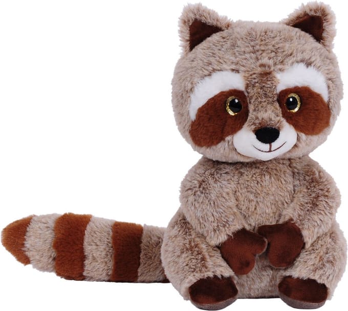 Sandy pluche knuffeldier Wasbeer - 24 cm - Dieren knuffels - Cadeau voor kinderen - wasberen