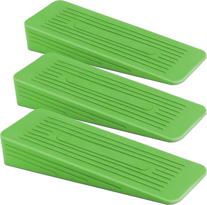 Deurstoppers Set - Deurwiggen - Vloer Beschermen - Antislip Rubber - 3 Stuks - Groen