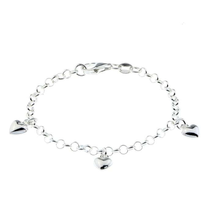 Bedelarmband 3 hartjes - Zilver - Armbandjes