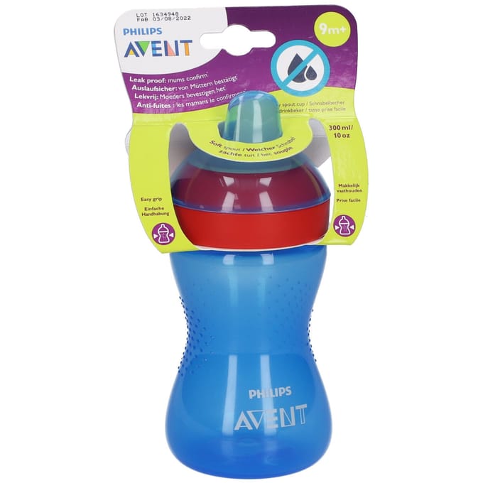 Philips Avent Zachte Bijtbestendige Tuitbeker 9+ mnd SCF802/01 - Drinkbeker