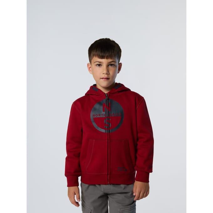 North Sails Hoodie Volledige ritssluiting met maxi-logo