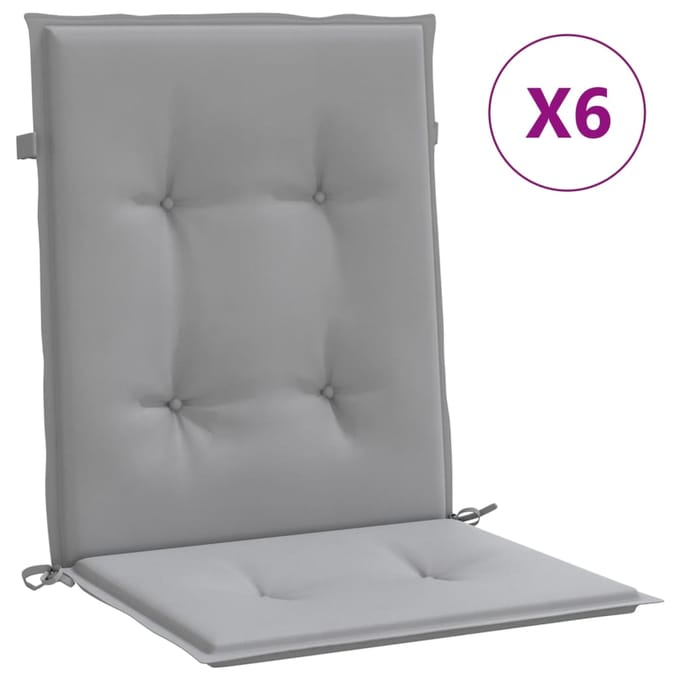 vidaXL - Tuinstoel - kussens - Grijs - 100 - x - 50 - x - 3 - cm