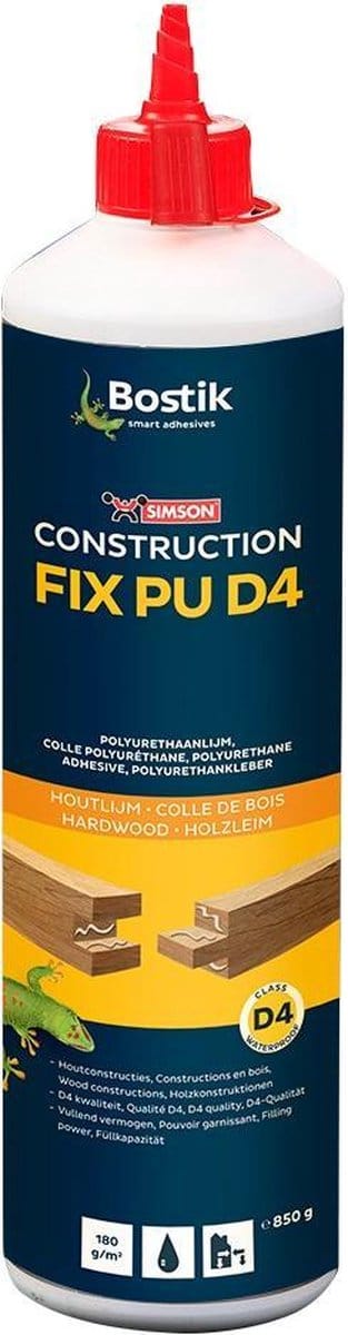 Bostik Constructionfix PU D4 Constructie bruislijm - 850gr