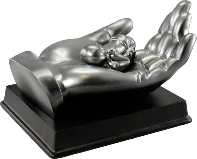 Klein slapend kindje (Beeld) 16cm