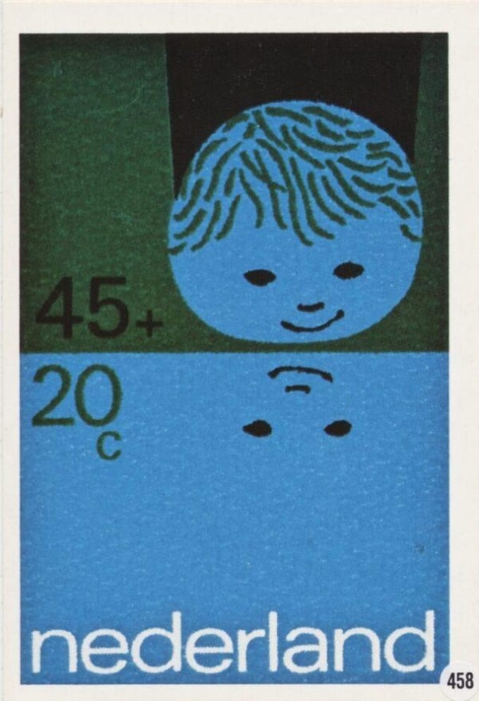 Briefkaart met afbeelding Element van de Kinderwereld postzegel