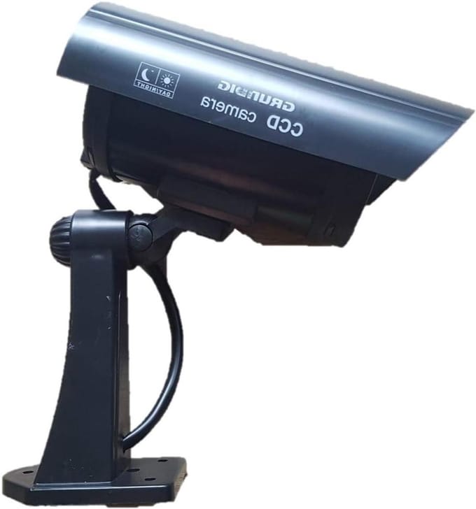Dummy Camera Beveiliging - Nep Camera - Inbraak Afschrikking - Knipperend Rood Licht - 21 x 14.5 x 8.5 cm
