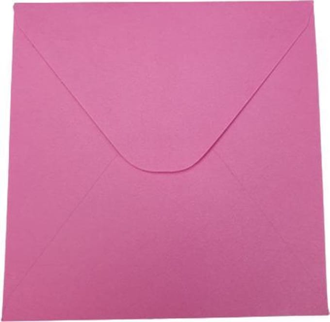 Enveloppen - Roze  - 14 x 14 cm - 15 stuks - Vierkant