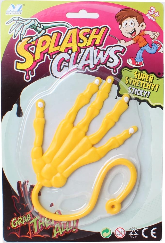 Jonotoys Plakhand Splash Claws 11 Cm Geel