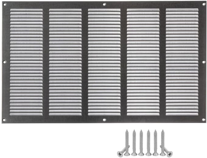 Verzinkt ventilatierooster 500x300mm met insectenbescherming