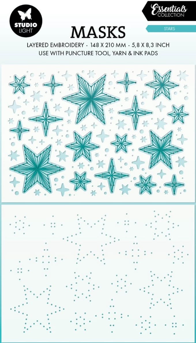 Mask stencil stars- essentials nr. 307